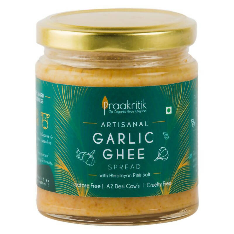 Praakritik Artisanal Garlic Ghee Spread With Himalayan Pink Salt - buy in USA, Australia, Canada