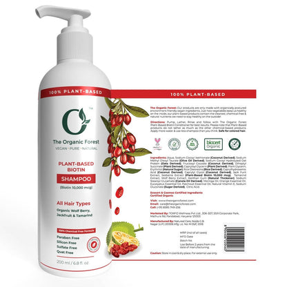 The Organic Forest Plant-Based Biotin Shampoo