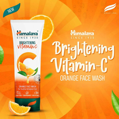 Himalaya Herbals Brightening Vitamin C Orange Face Wash