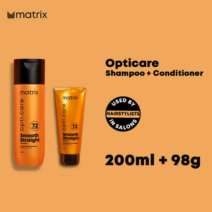 Matrix Opti. Care Smooth Straight Professional Ultra Smoothing Shampoo And Conditioner Combo