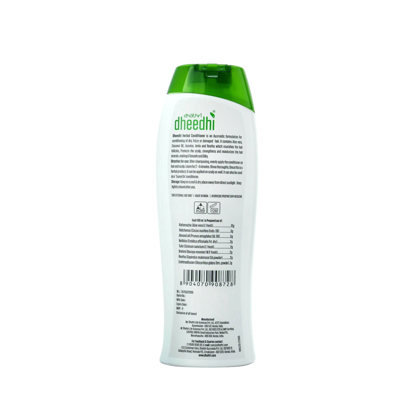 Dhathri Dheedhi Hair Conditioner For Dry Frizzy Hair