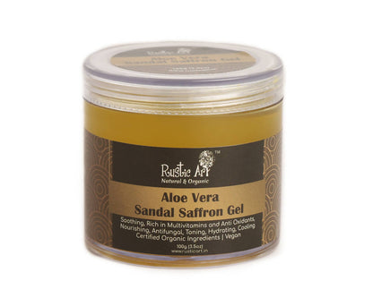 Rustic Art Aloe Vera Sandal Saffron Gel