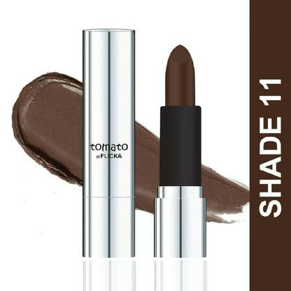 Flicka Tomato Brown Matte Finish Lipstick Shade 11