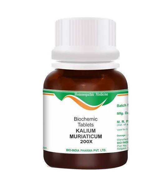 Bio India Homeopathy Kalium Muriaticum Biochemic Tablets