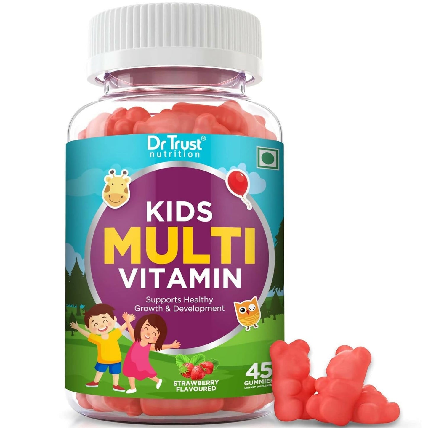 Dr Trust Nutrition Kids Multivitamin Gummies - Strawberry Flavor - BUDEN