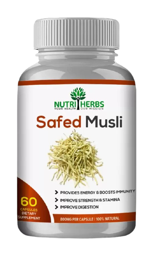 Nutri Herbs Organic Safed Musli Capsules