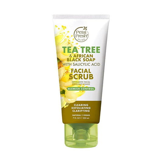 Petal Fresh Tea Tree & African Black Soap Facial Scrub - BUDNE