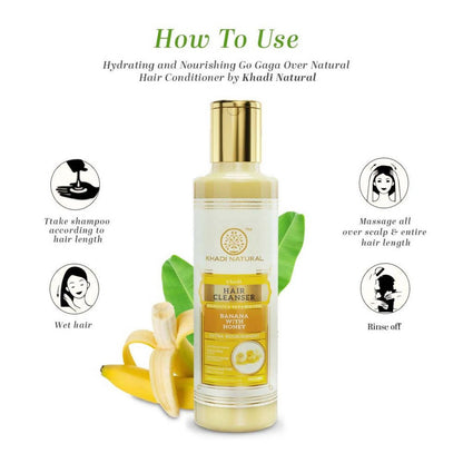 Khadi Natural Banana With Honey Hair Cleanser