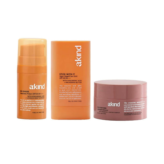 Akind Sunny Side Up Moisturiser & Sunscreen & Sun stick Combo
