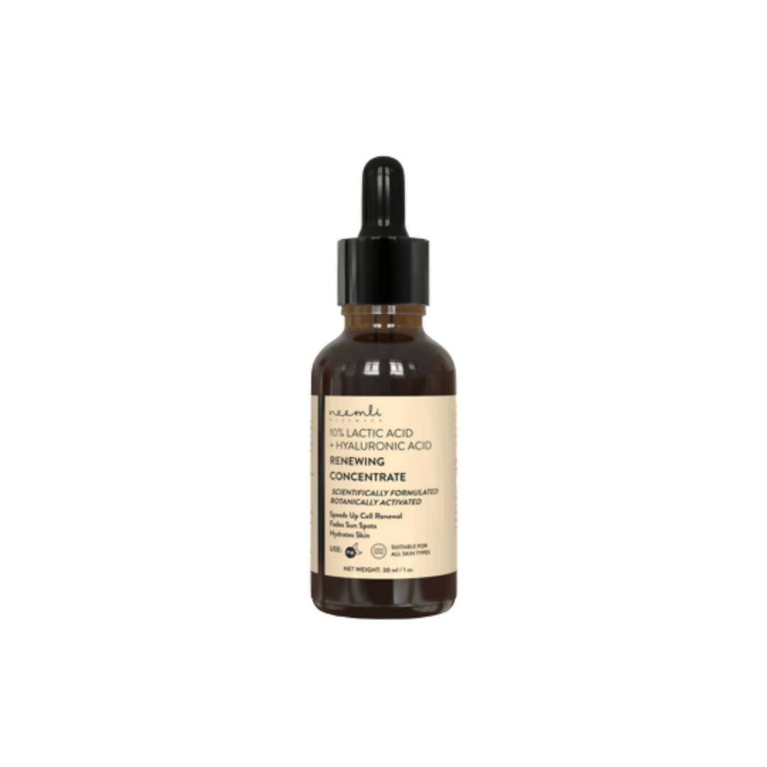 Neemli Naturals 10% Lactic Acid + Hyaluronic Acid Renewing Concentrate - BUDNEN