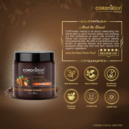 Coronation Herbal Coffee Fixing Hair Gel