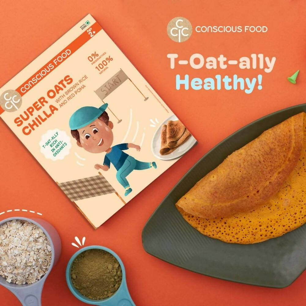 Conscious Food Super Oats Chilla