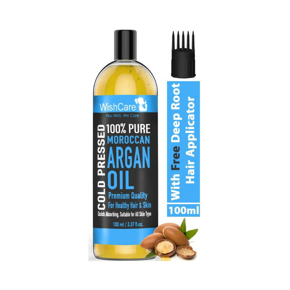 Wishcare 100% Pure Cold Pressed & Natural Moroccan Argan Oil