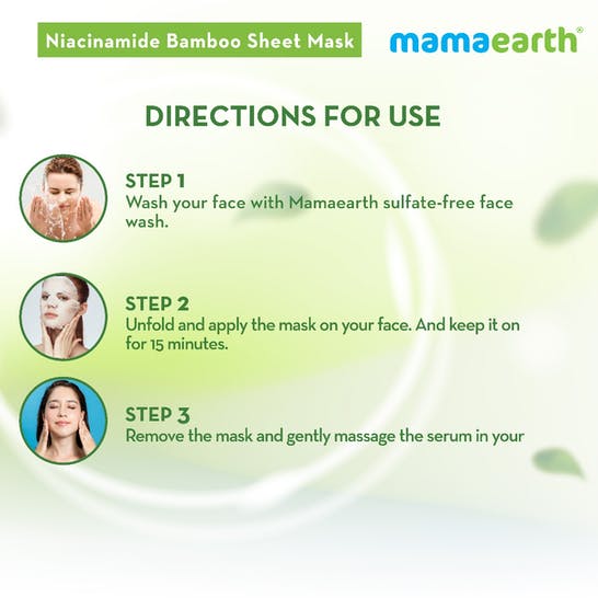 Mamaearth Niacinamide Bamboo Sheet Mask