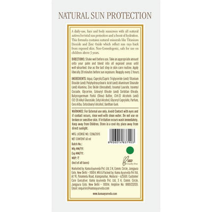 Kama Ayurveda Natural Sun Protection 60gm