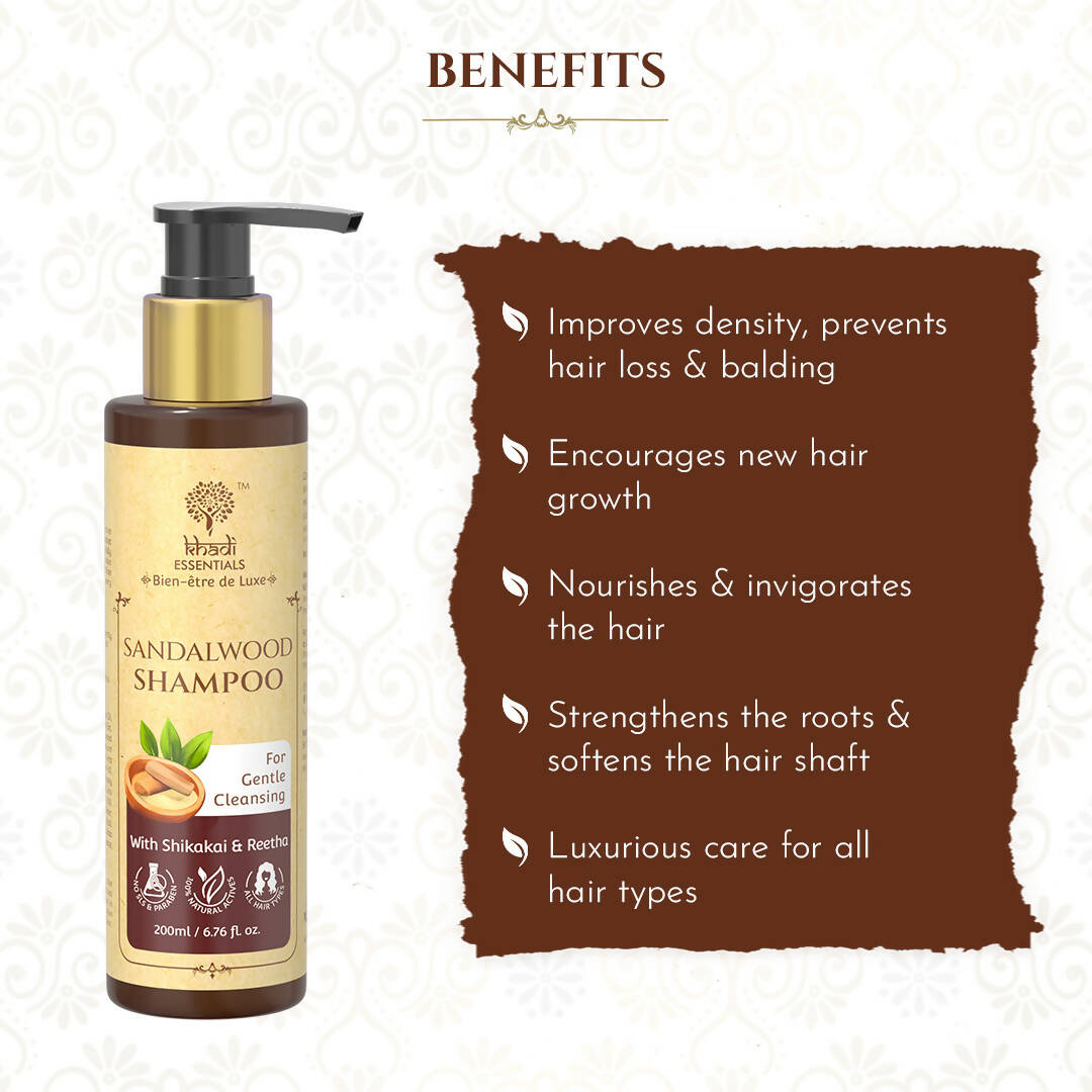 Khadi Essentials Sandalwood Shampoo