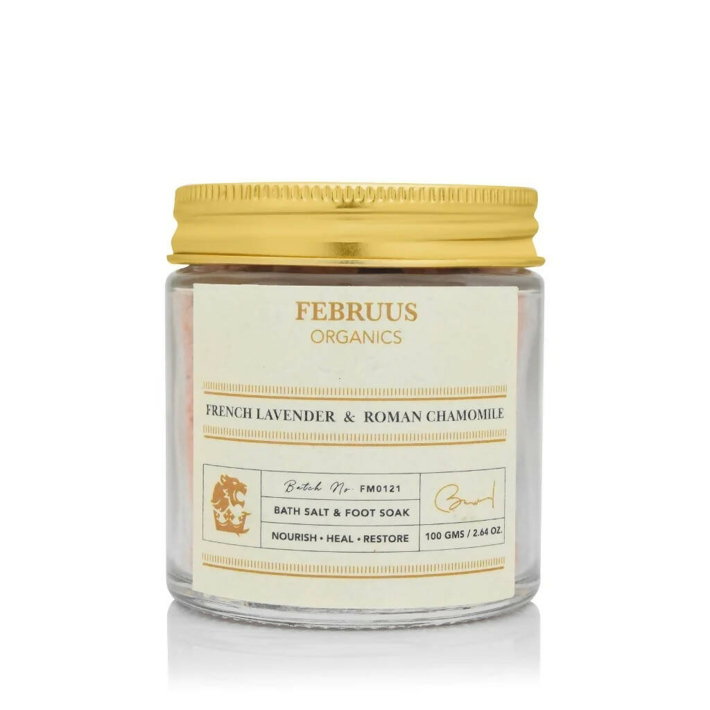 Februus Organics French Lavender & Roman Chamomile Bath Salt - usa canada australia