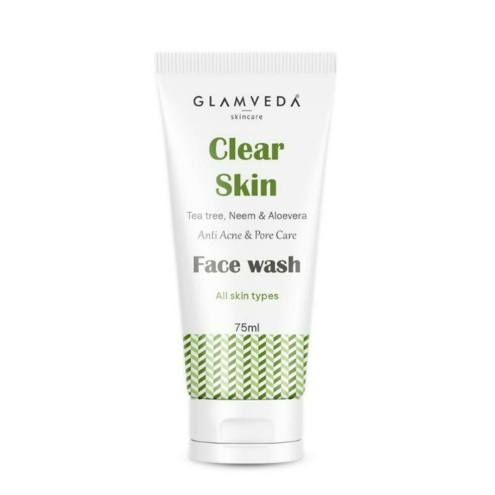 Glamveda Clear Skin Tea Tree, Neem & Aloe Anti Acne Face Wash - BUDNE