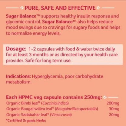 Organic India Sugar Balance Capsules