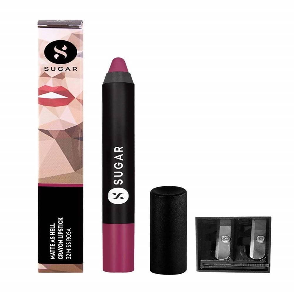 Sugar Matte As Hell Crayon Lipstick - Miss Rosa (Dusky Rose)