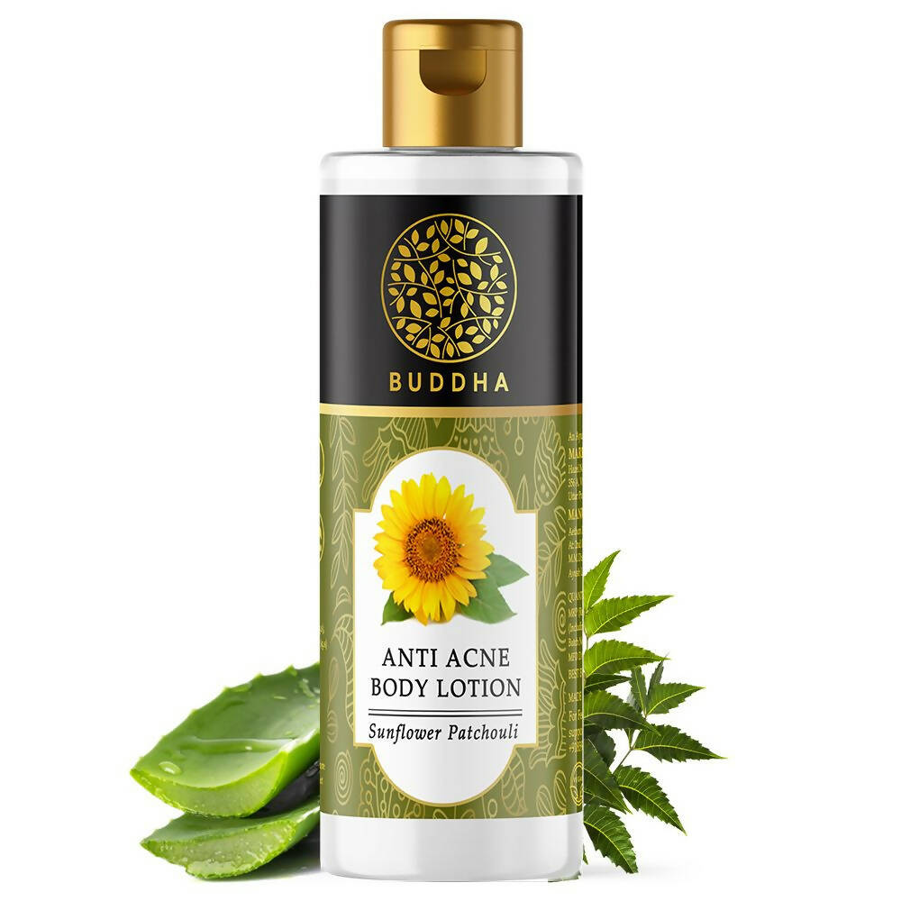 Buddha Natural Anti Acne Body Lotion - For Help Clear Acne & Future Breakouts