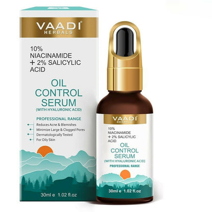 Vaadi Herbals Oil Control Serum With 10 % Niacinamide & 2% Salicylic Acid - usa canada australia