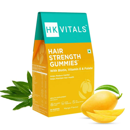 HK Vitals Hair Strength Biotin Gummies - Mango Flavor