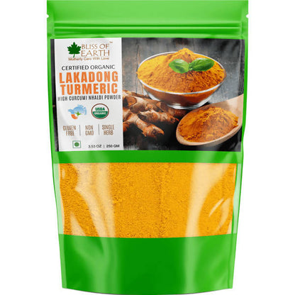 Bliss of Earth Lakadong Turmeric Powder - buy in USA, Australia, Canada