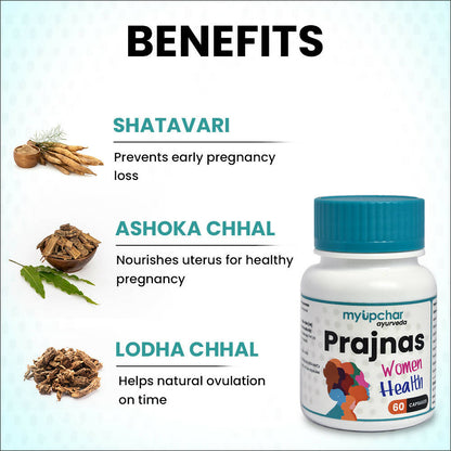 myUpchar Ayurveda Prajnas Womens Wellness Veg Capsules