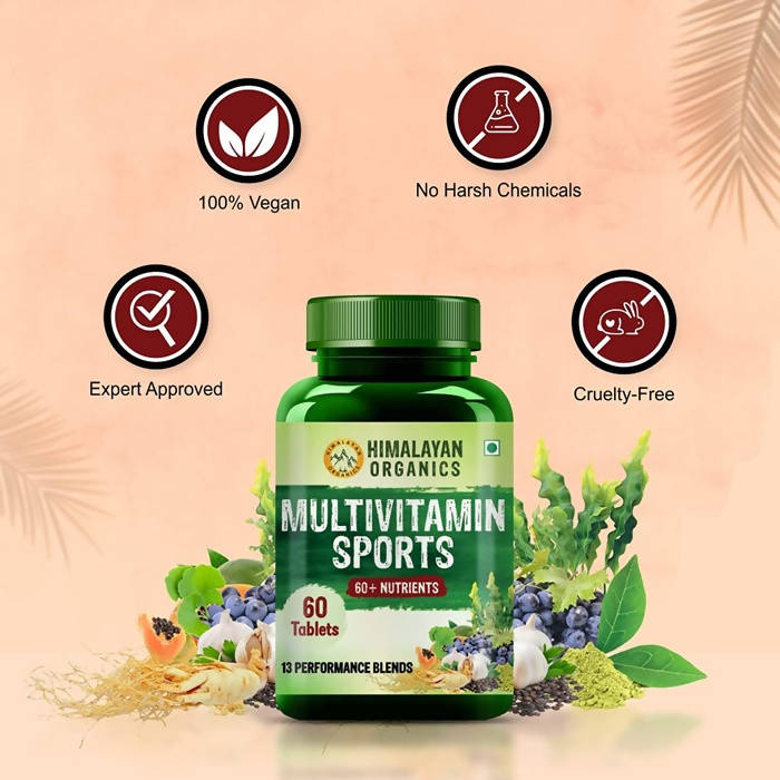 Himalayan Organics Multivitamin Sports 60 + Vital Nutrients Tablets