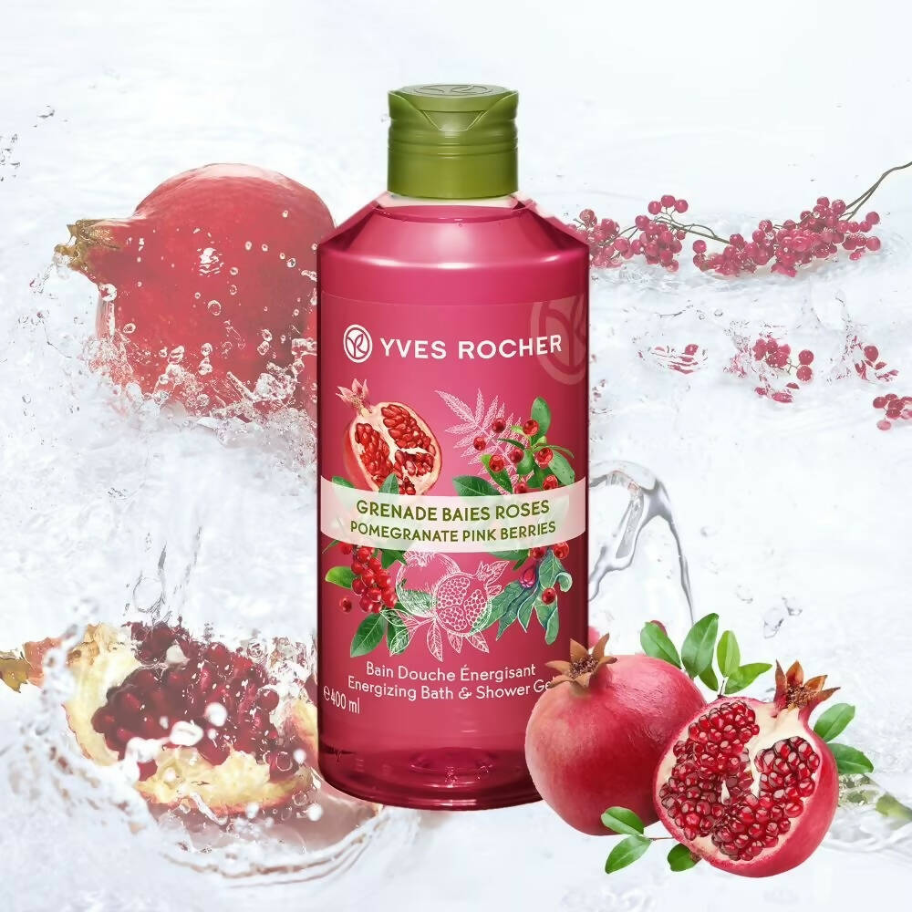 Yves Rocher Energizing Bath & Shower Gel - Pomegranate Pink Berries