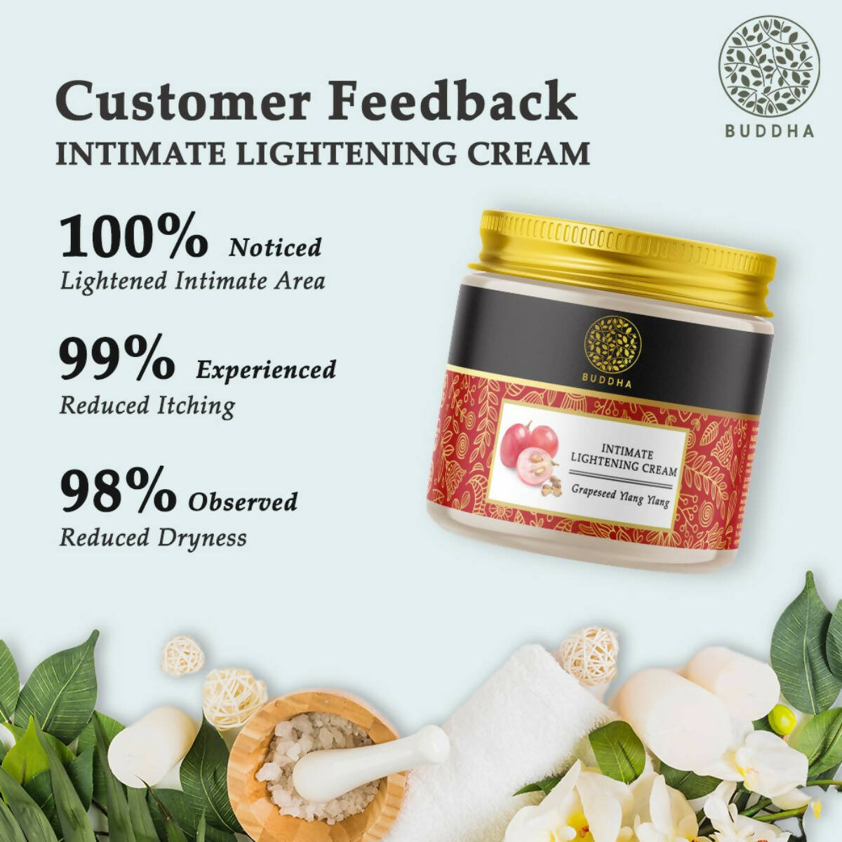 Buddha Natural Intimate Lightening Cream - for Lighten The Skin In Intimate Areas