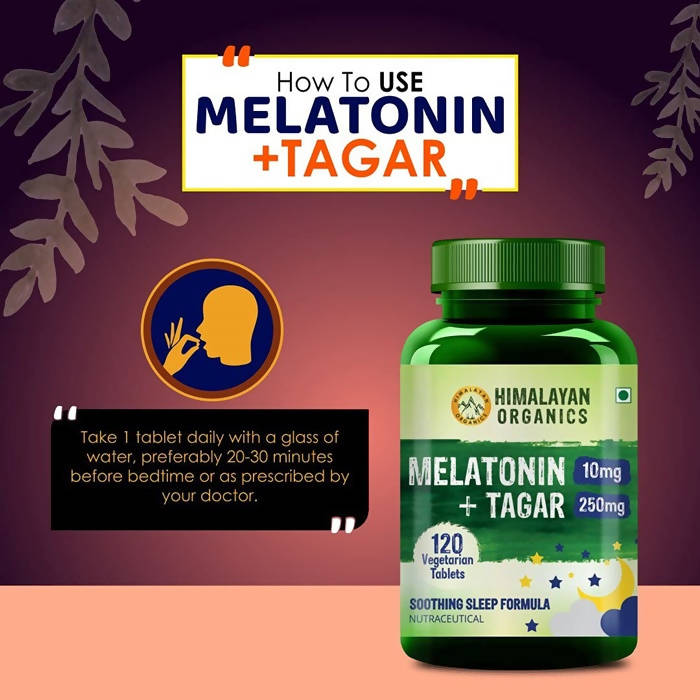 Himalayan Organics Melatonin 10 mg + Tagar 250 mg Tablets