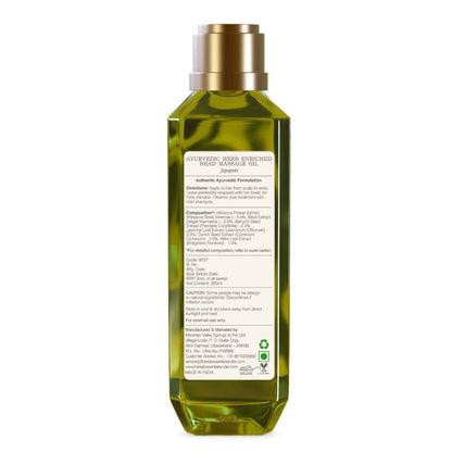 Forest Essentials Ayurvedic Herb Enriched Head Massage Oil Japapatti-200ml