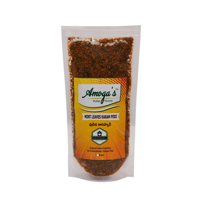 Amoga's Pickles Factory Mint Leaves Karam Podi -  USA, Australia, Canada 