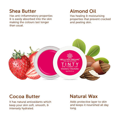 Bella Vita Organic Strawberry Tinty Blush 3 in 1