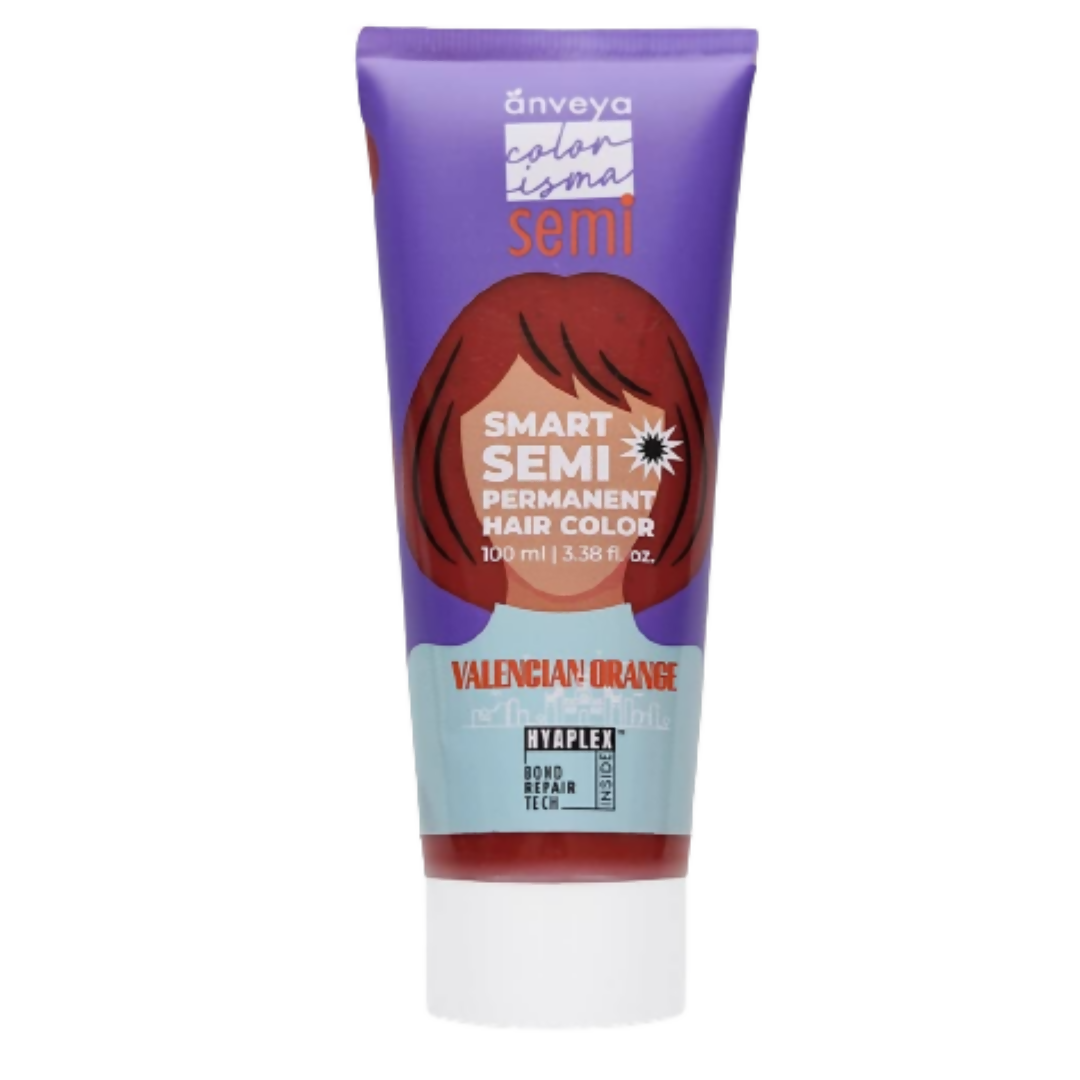 Anveya Semi Permanent Hair Color - Valencian Orange