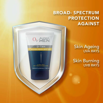 Professional O3+ Alpha Men D-Tan Sunscreen SPF 50