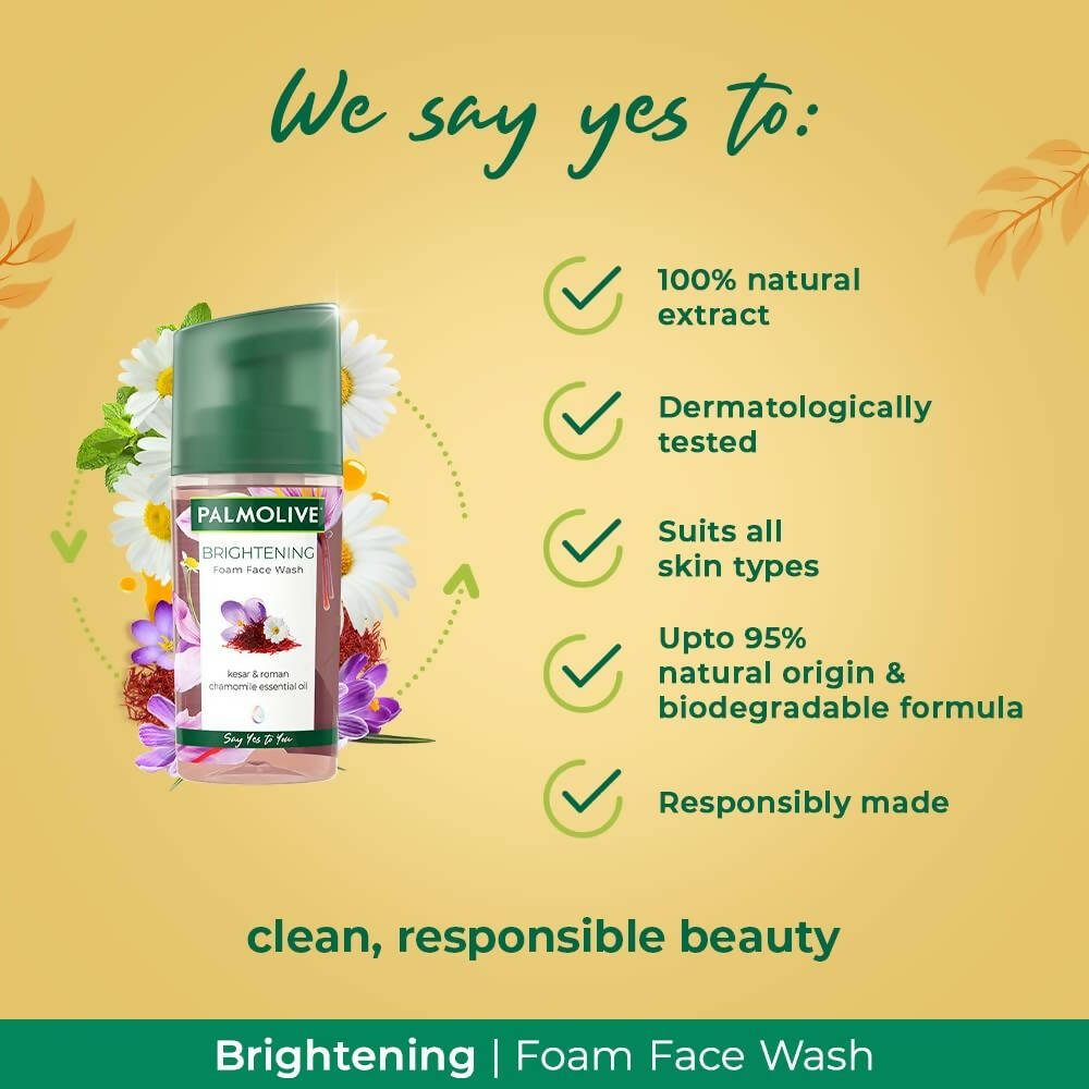 Palmolive Brightening Foam Face Wash