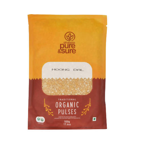 Pure & Sure Moong Dal Traditional Organic Pulses - 500GM