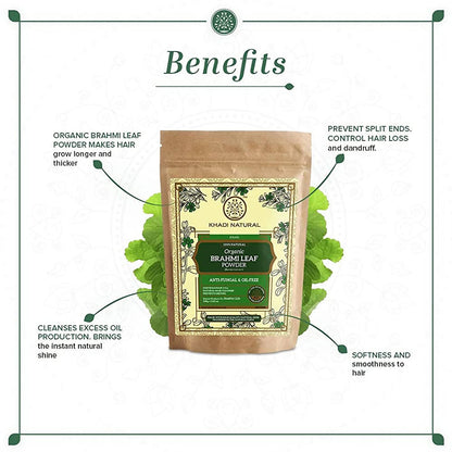 Khadi Natural Organic Brahmi Leaf Powder