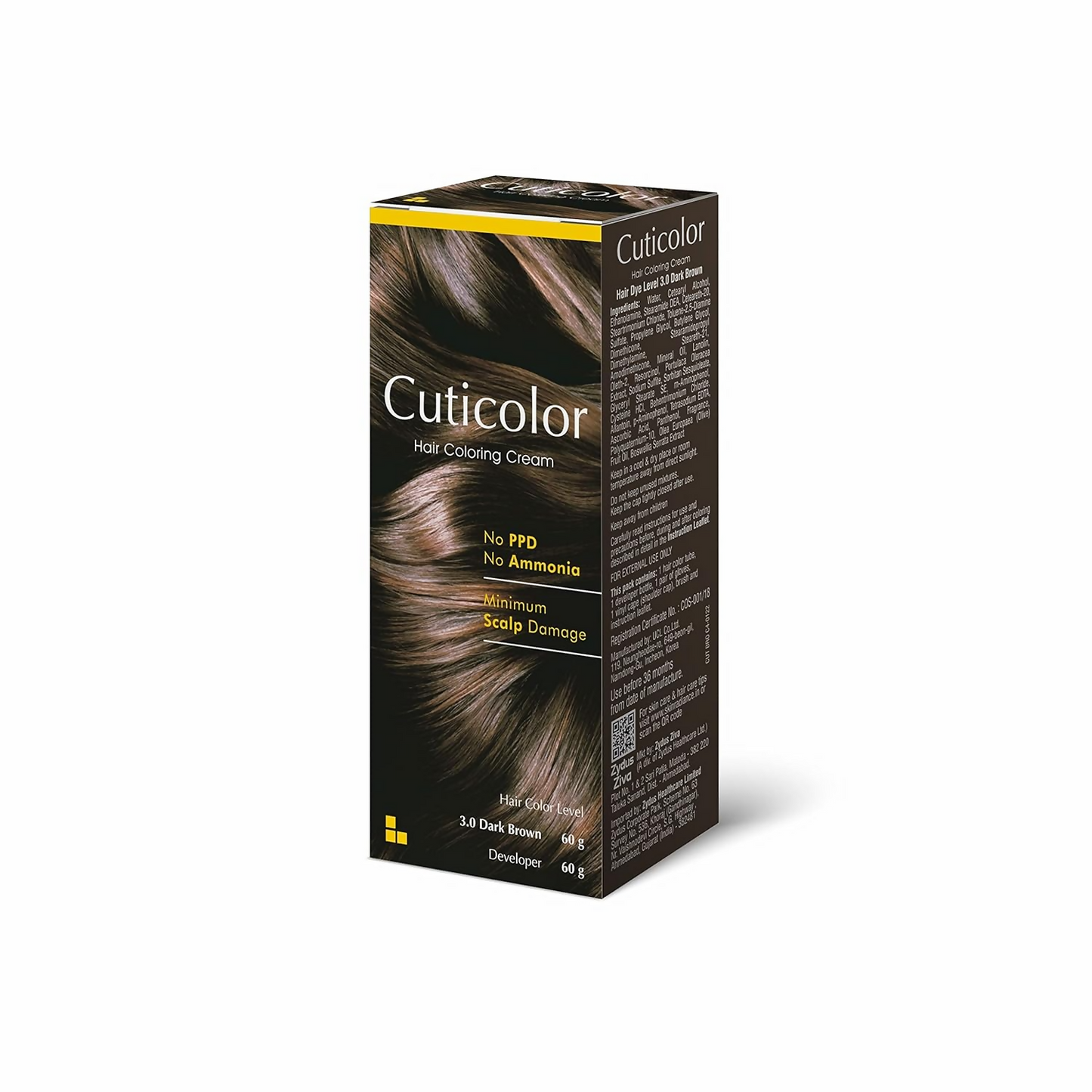 Cuticolor Hair Color Cream - Dark Brown