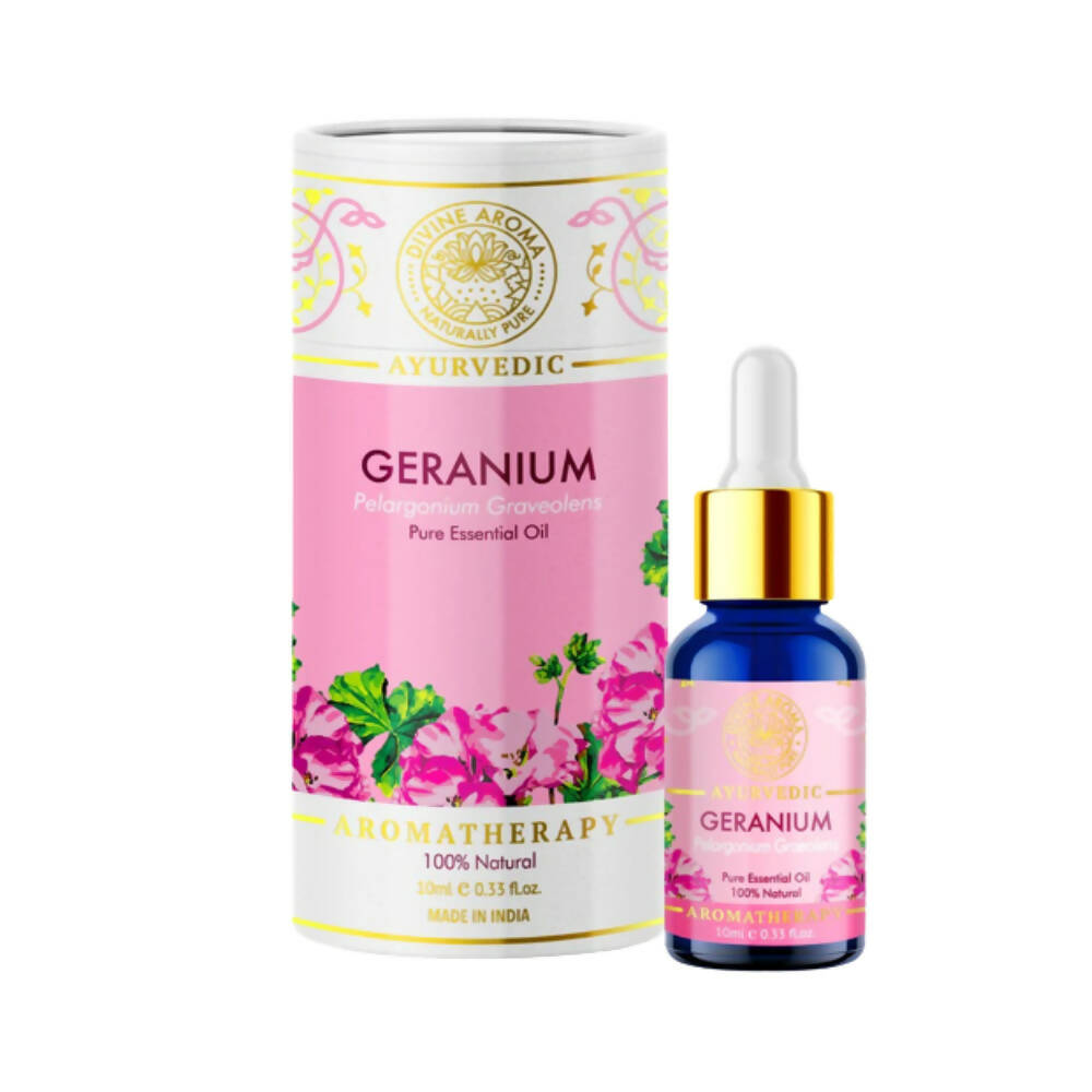 Divine Aroma 100% Pure Geranium Essential Oil - usa canada australia