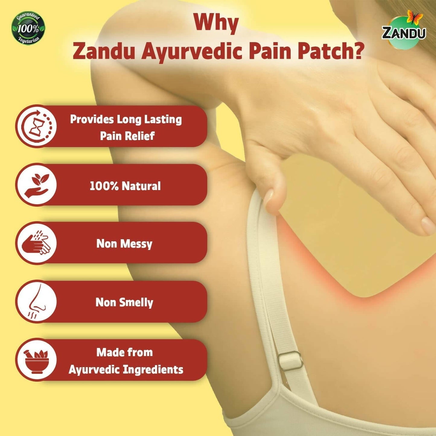 Zandu Ayurvedic Pain Relief Patch