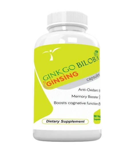 Ramini Bio Nutrition Ginkgo Biloba With Ginseng 500mg Veg Capsules - BUDEN