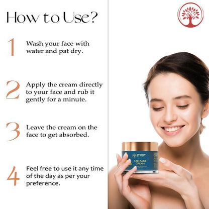 Ivory Natural Tan Face Cream For Sun Tan Protection