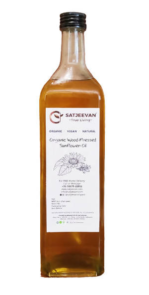 Satjeevan Organic Wood-Pressed Sunflower Oil