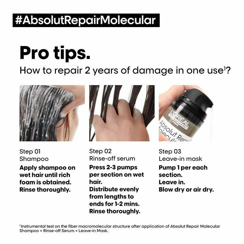 L'Oreal Paris Absolut Repair Molecular Sulfate-Free Deep Repairing Shampoo