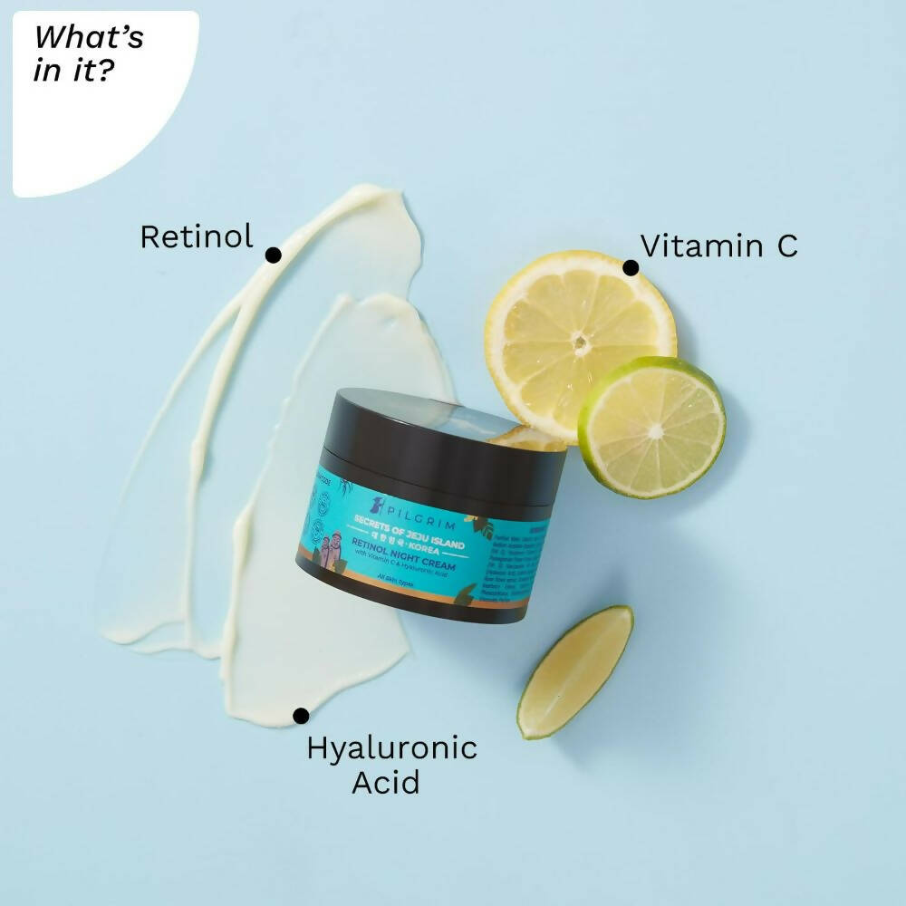 Pilgrim Retinol Night Cream with Vitamin C & Hyaluronic Acid