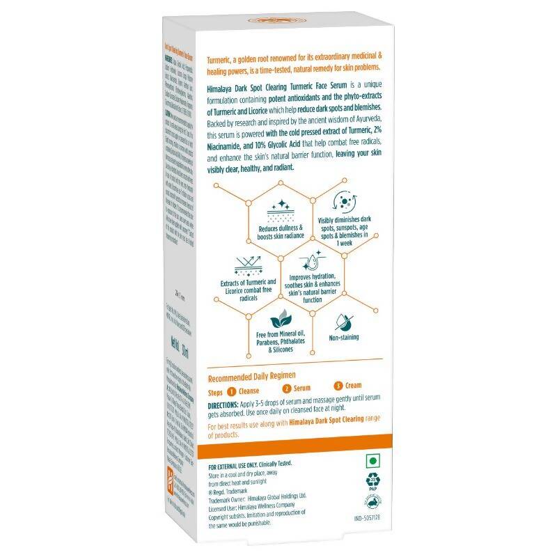 Himalaya Dark Spot Clearing Turmeric Face Serum